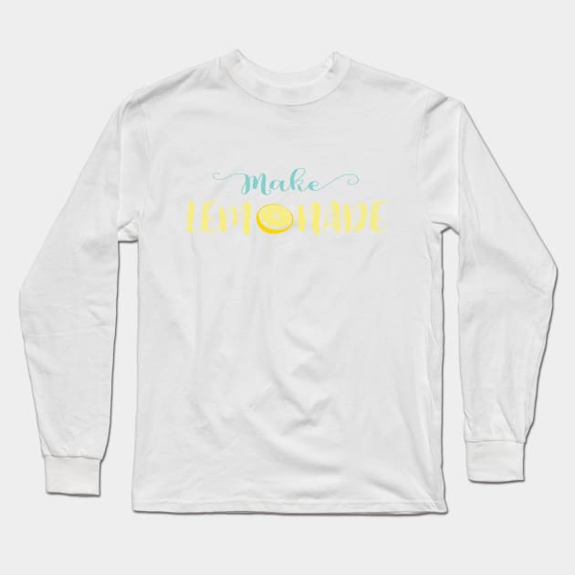 Make Lemonade Long Sleeve T-Shirt by the plaid giraffe